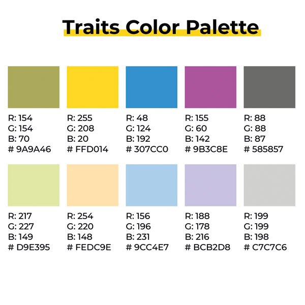 Traits Color Palette